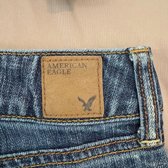 American Eagle Cut Off Jean Shorts Distressed Size 4 Women's - Picture 7 of 7